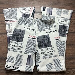 Text Print Long Sleeve Top